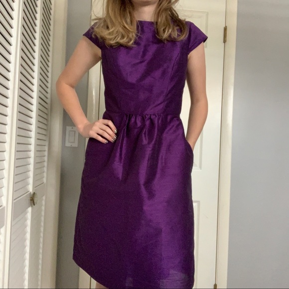 Cap Sleeve Cocktail Bridesmaid Dress 